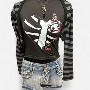 Emily The Strange Crop Top Shirt